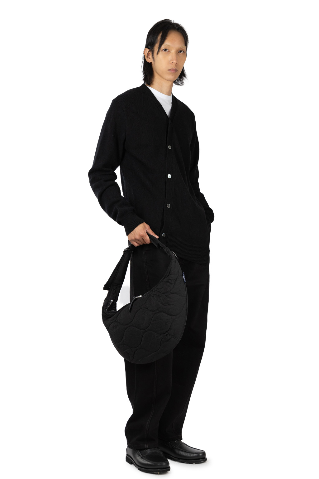Comme Des Garcons Homme - Nylon Rip Stop Quilting Bag - Black