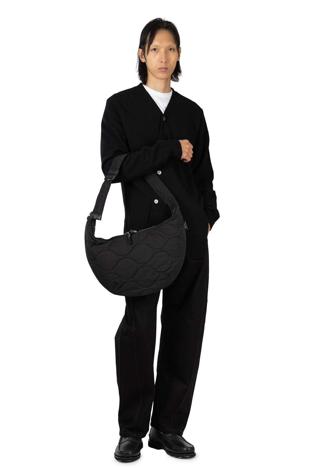 Comme Des Garcons Homme - Nylon Rip Stop Quilting Bag - Black