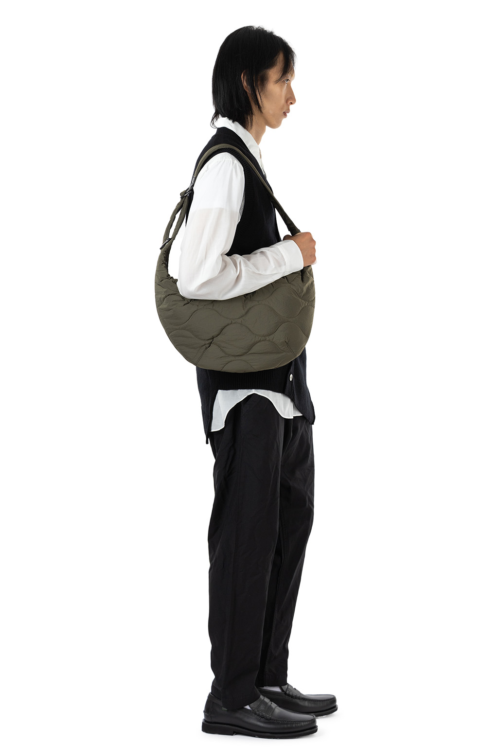 Comme Des Garcons Homme - Nylon Rip Stop Quilting Bag - Khaki