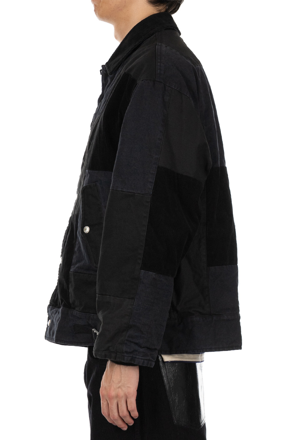 Comme Des Garcons Homme - Oxford Patchwork Jacket - Black