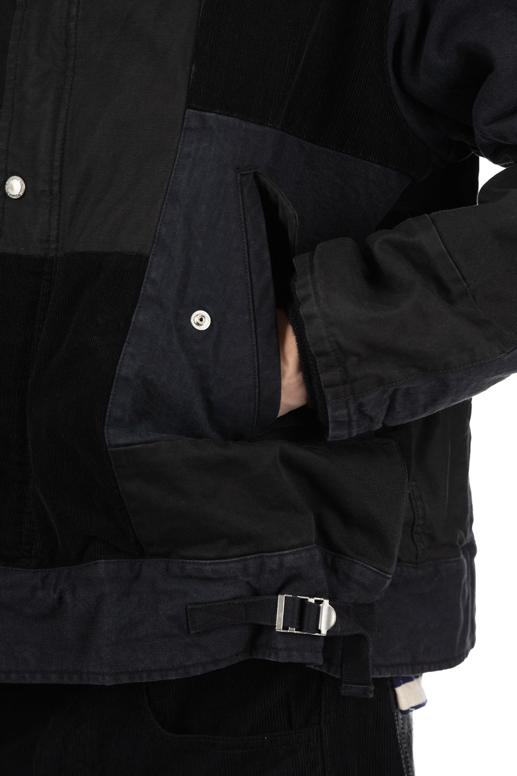 Comme Des Garcons Homme - Oxford Patchwork Jacket - Black