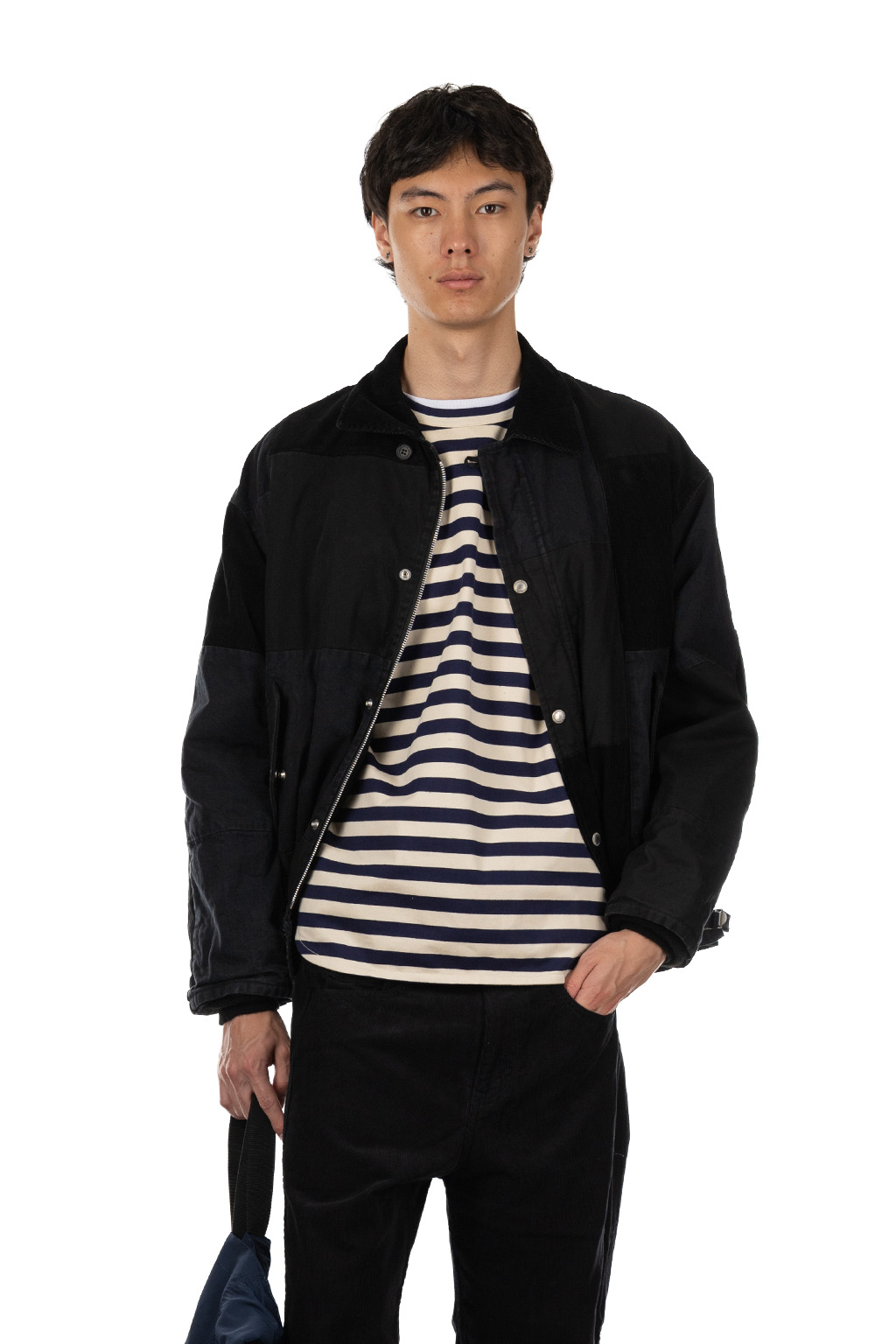 Comme Des Garcons Homme - Oxford Patchwork Jacket - Black