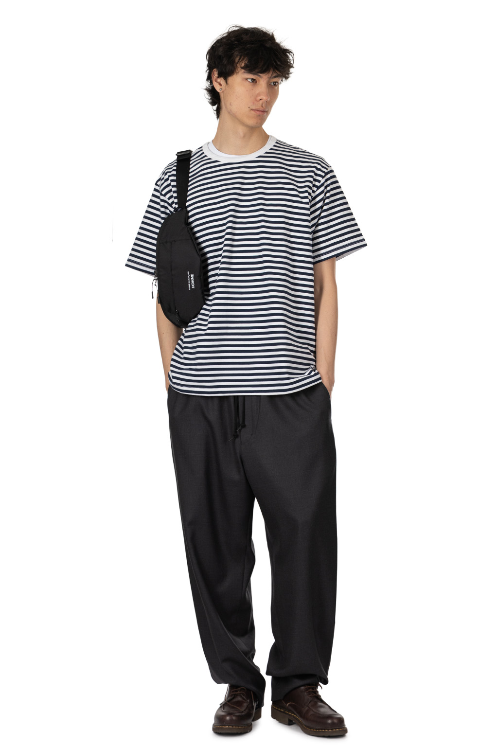 Comme Des Garcons Homme - Polyester Corduroy Waist Bag - Black