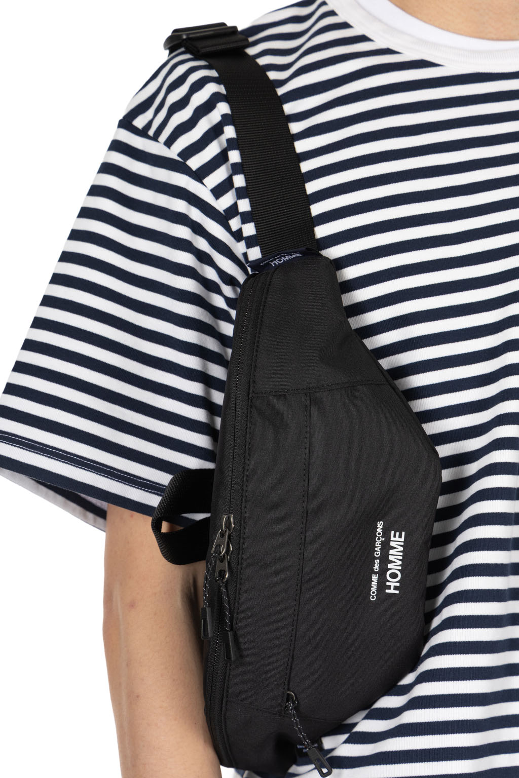 Comme Des Garcons Homme - Polyester Corduroy Waist Bag - Black