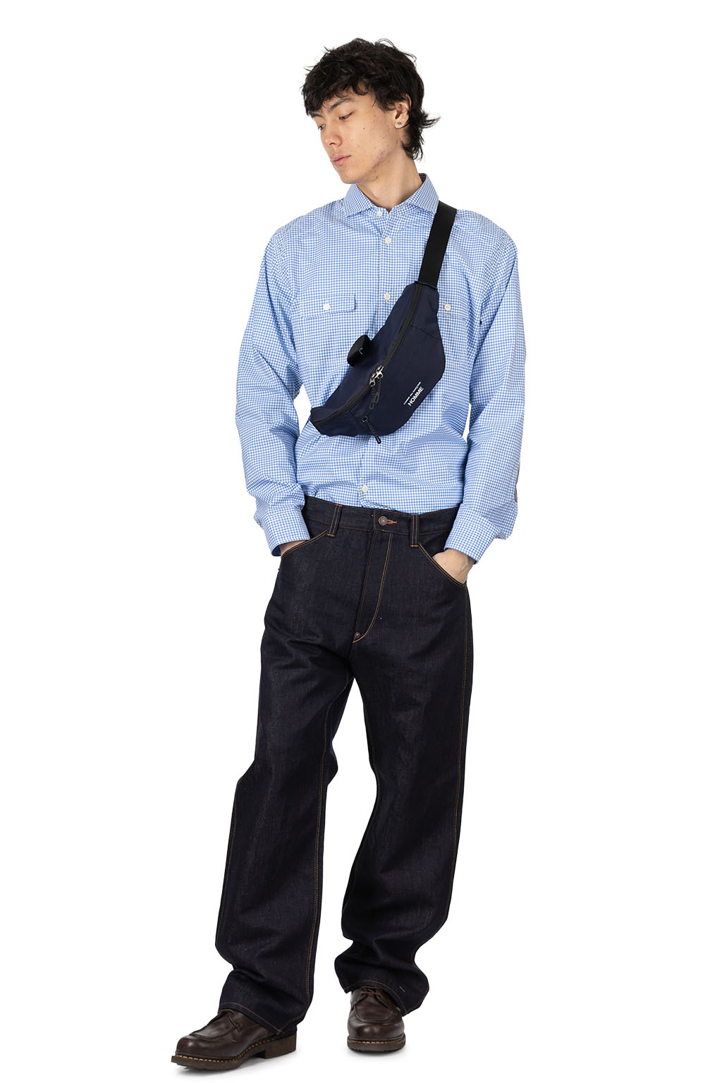 Comme Des Garcons Homme - Polyester Corduroy Wiast Bag - Navy