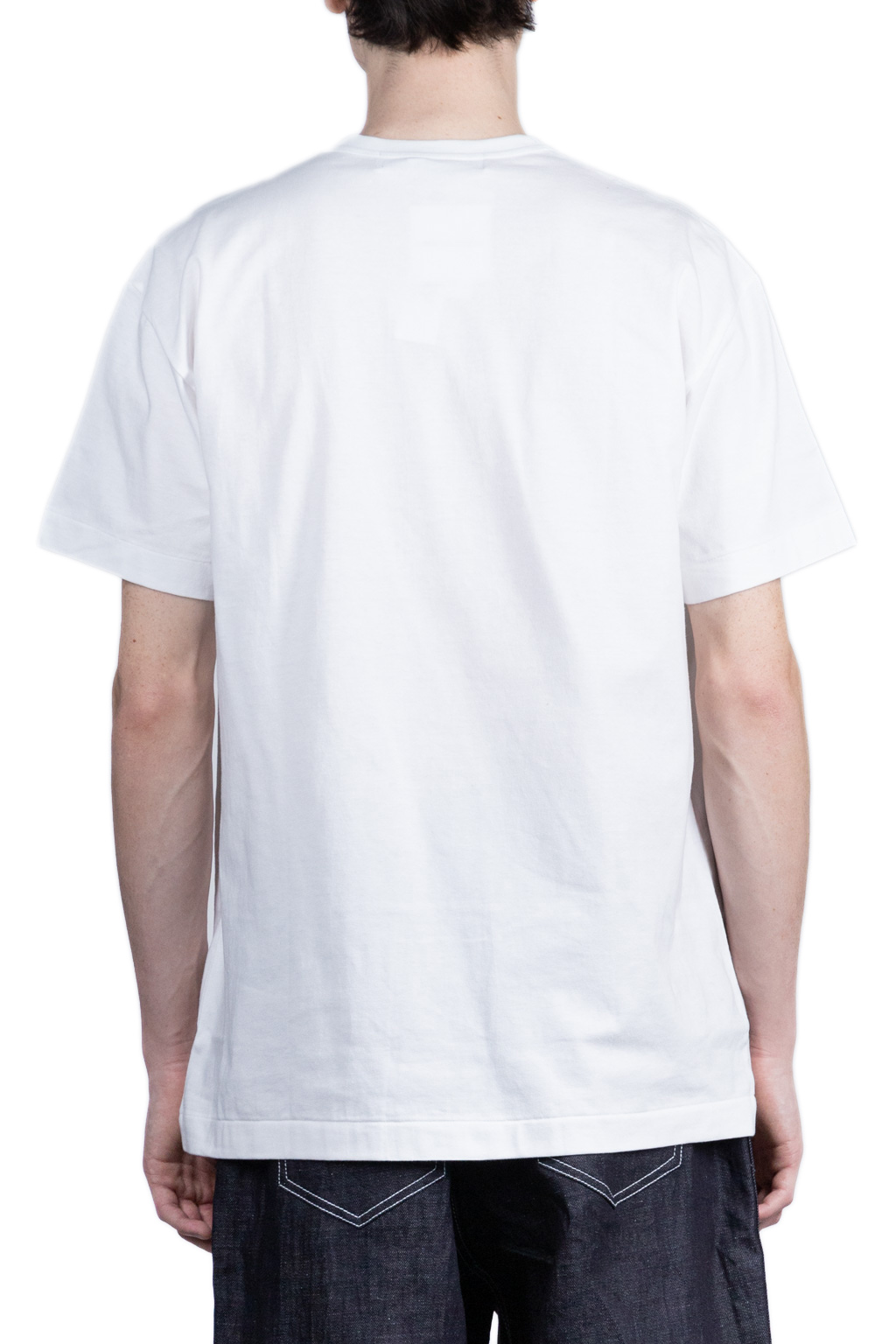 Comme Des Garcons Play Big x Small Purple Heart T-Shirt - White