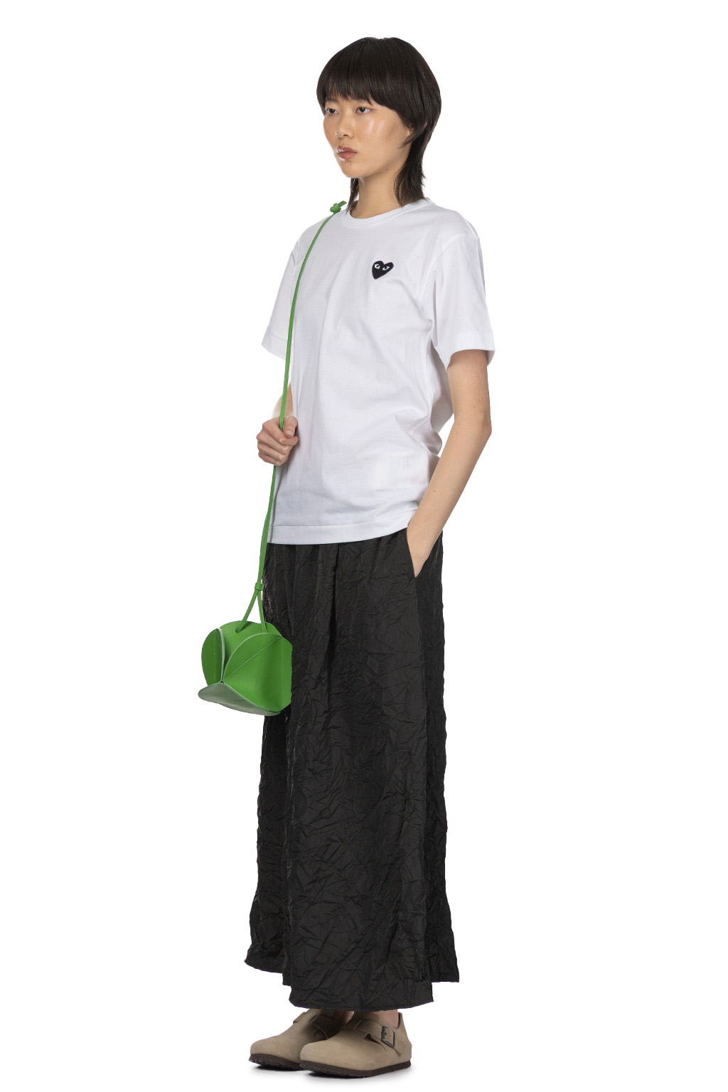 Comme Des Garcons Play Unisex Black Heart T-Shirt - White