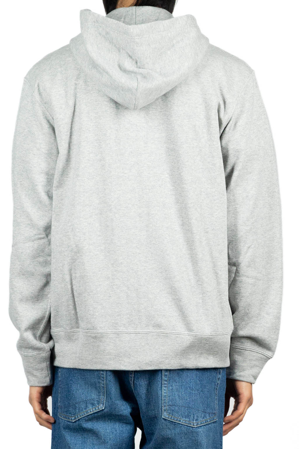 Comme Des Garcons Play Double Black Heart Zip Hoodie - Top Grey