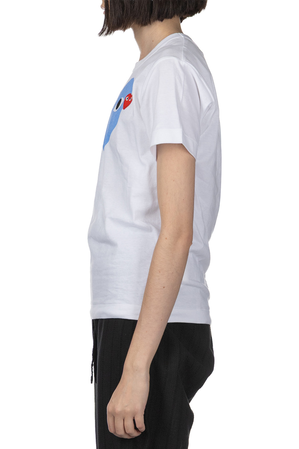 Comme Des Garcons Play Unisex Big x Small Heart T-Shirt - Blue