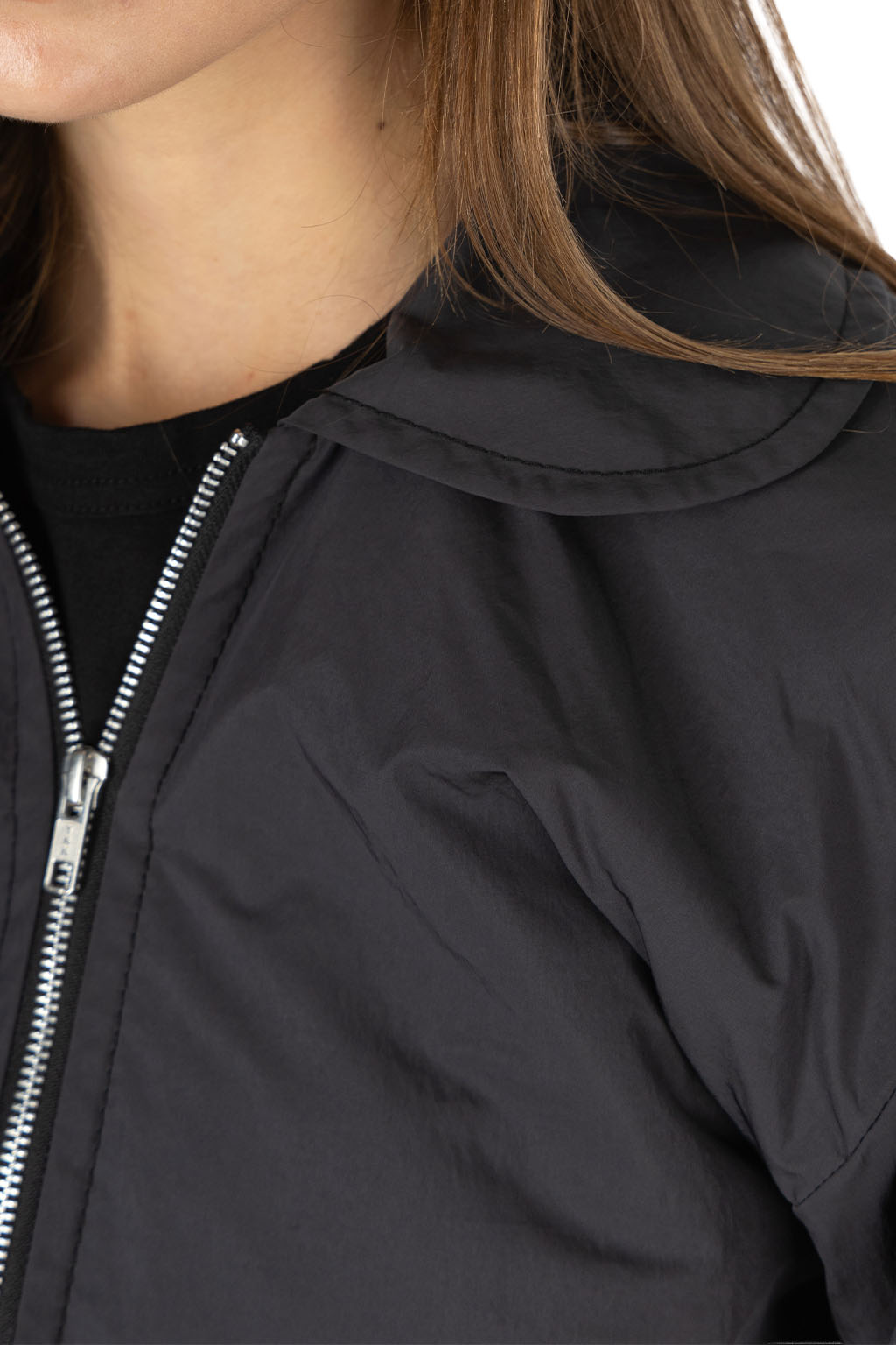 Comme Des Garcons TAO - Nylon Polyester Taffeta Short Jacket - Black