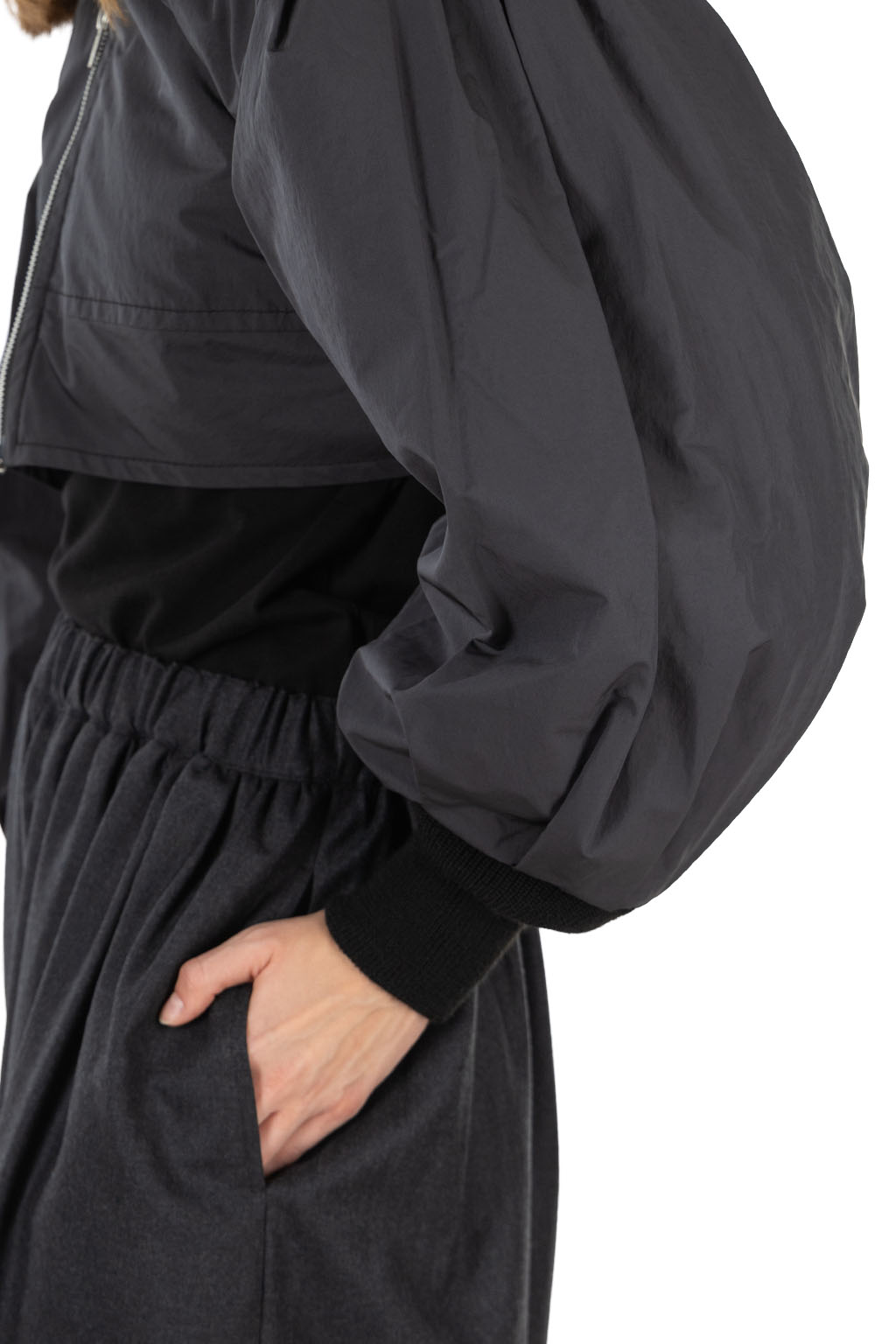 Comme Des Garcons TAO - Nylon Polyester Taffeta Short Jacket - Black