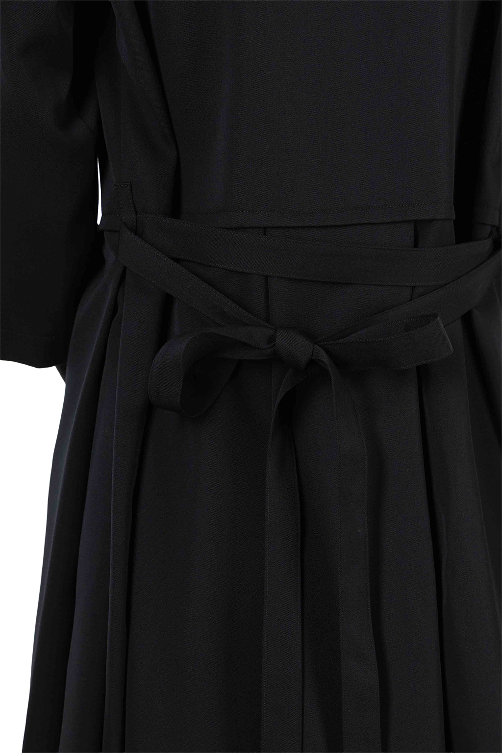 Comme Des Garcons TAO - Wool Gabardine Overdyed Dress - Black