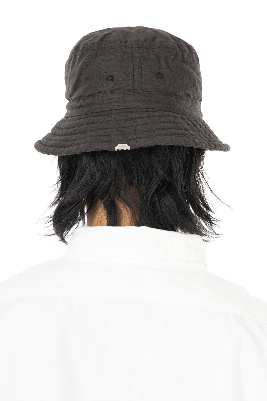 Decho - Check Reversible Bucket Hat - Brown x Navy