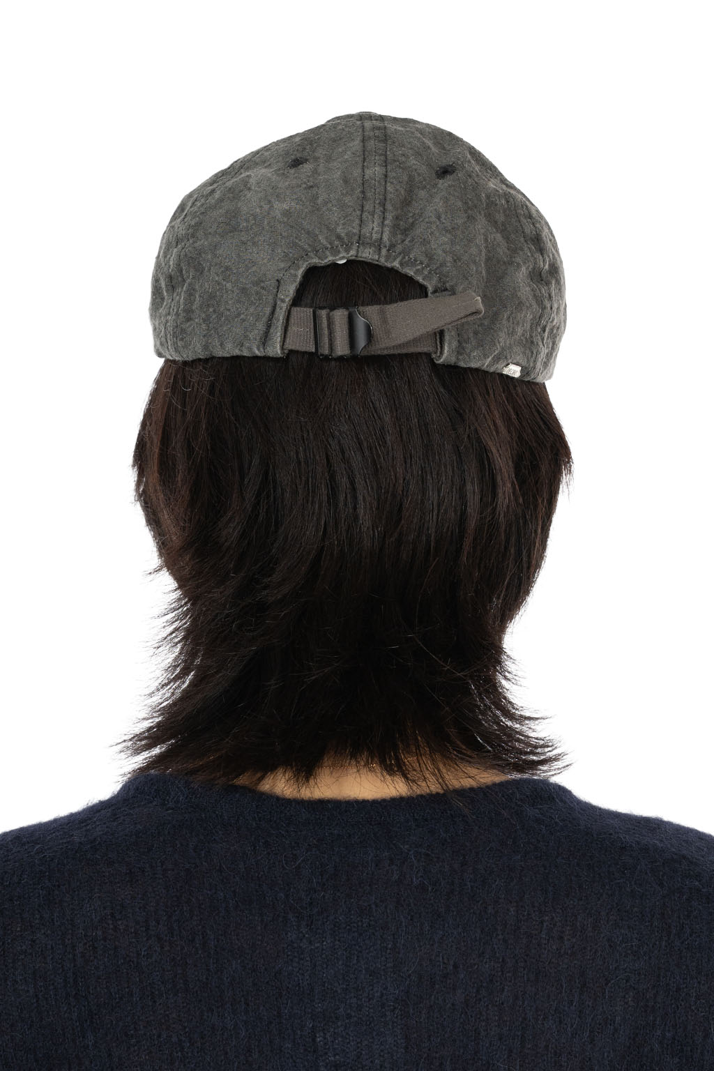 Decho - Natural Dye Canvas 6-Panel Buckle Cap - Sumi Black