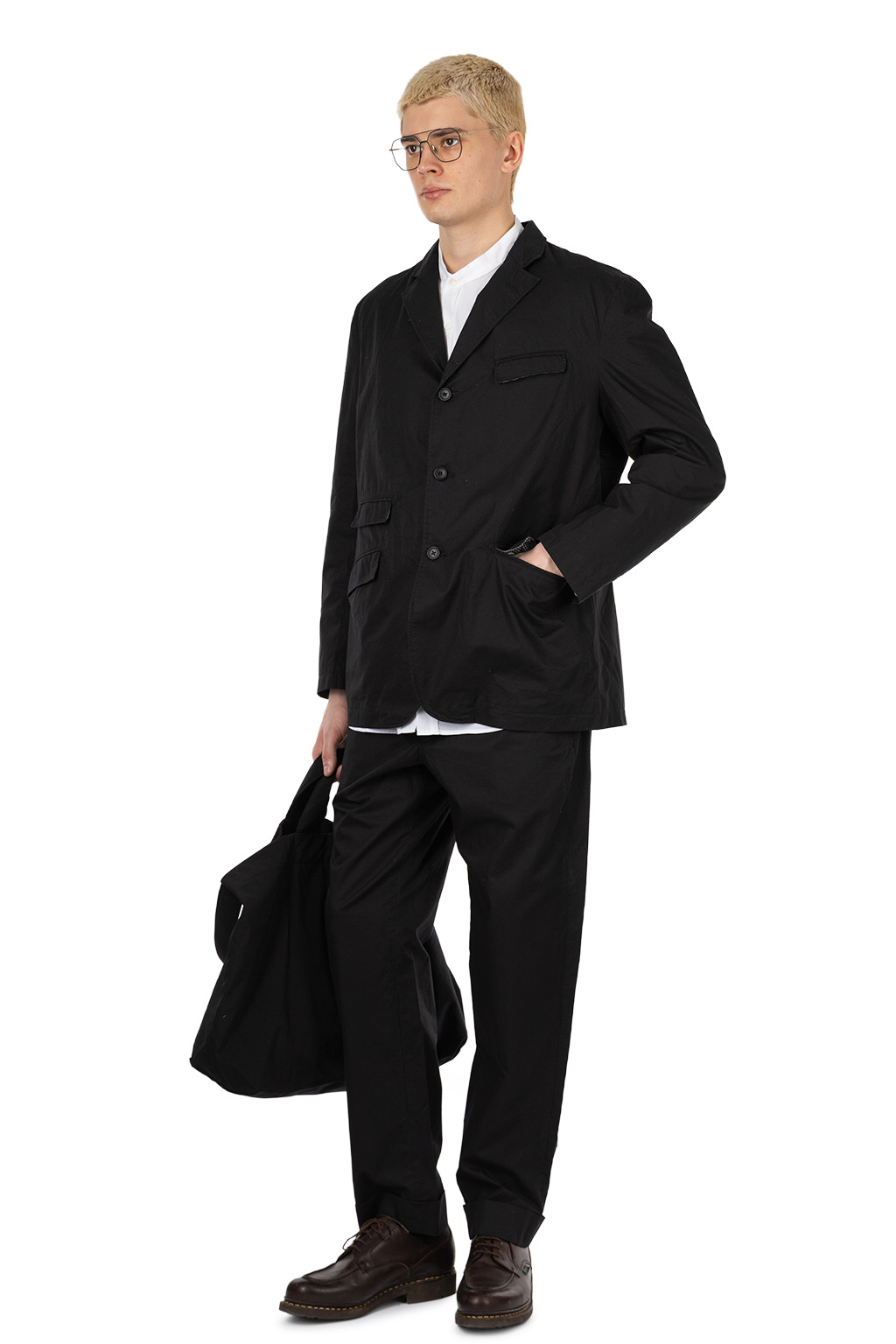 Engineered Garments - Andover Jacket - Black Cotton High Count Twill