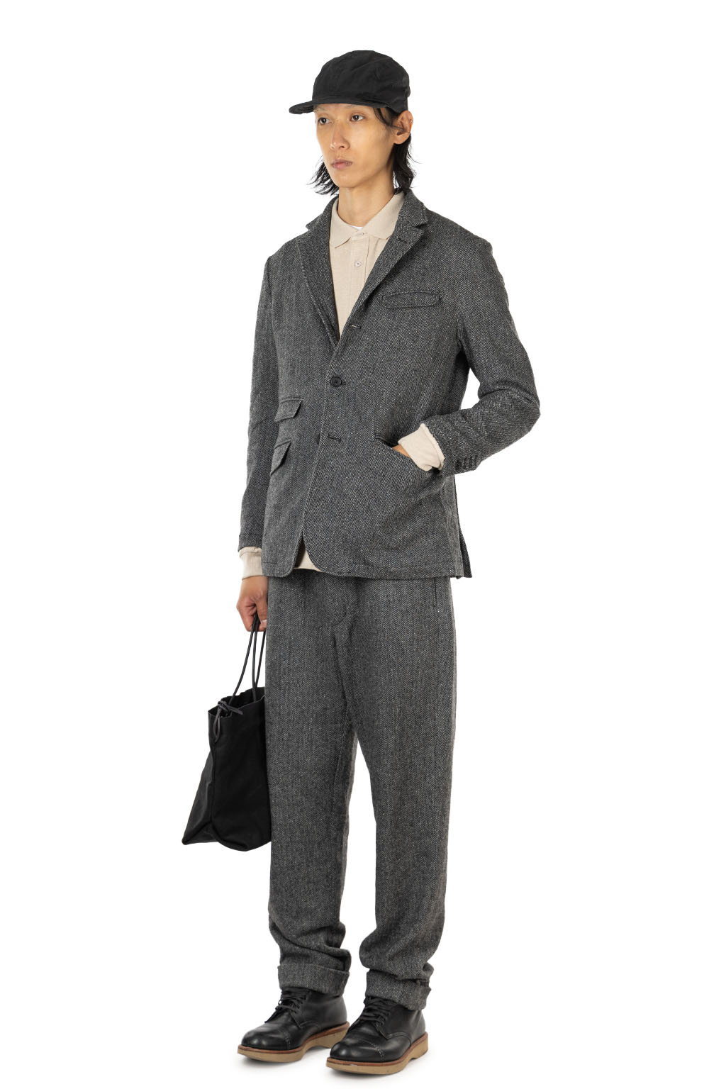Engineered Garments - Andover Jacket - Grey Poly Wool Herringbone
