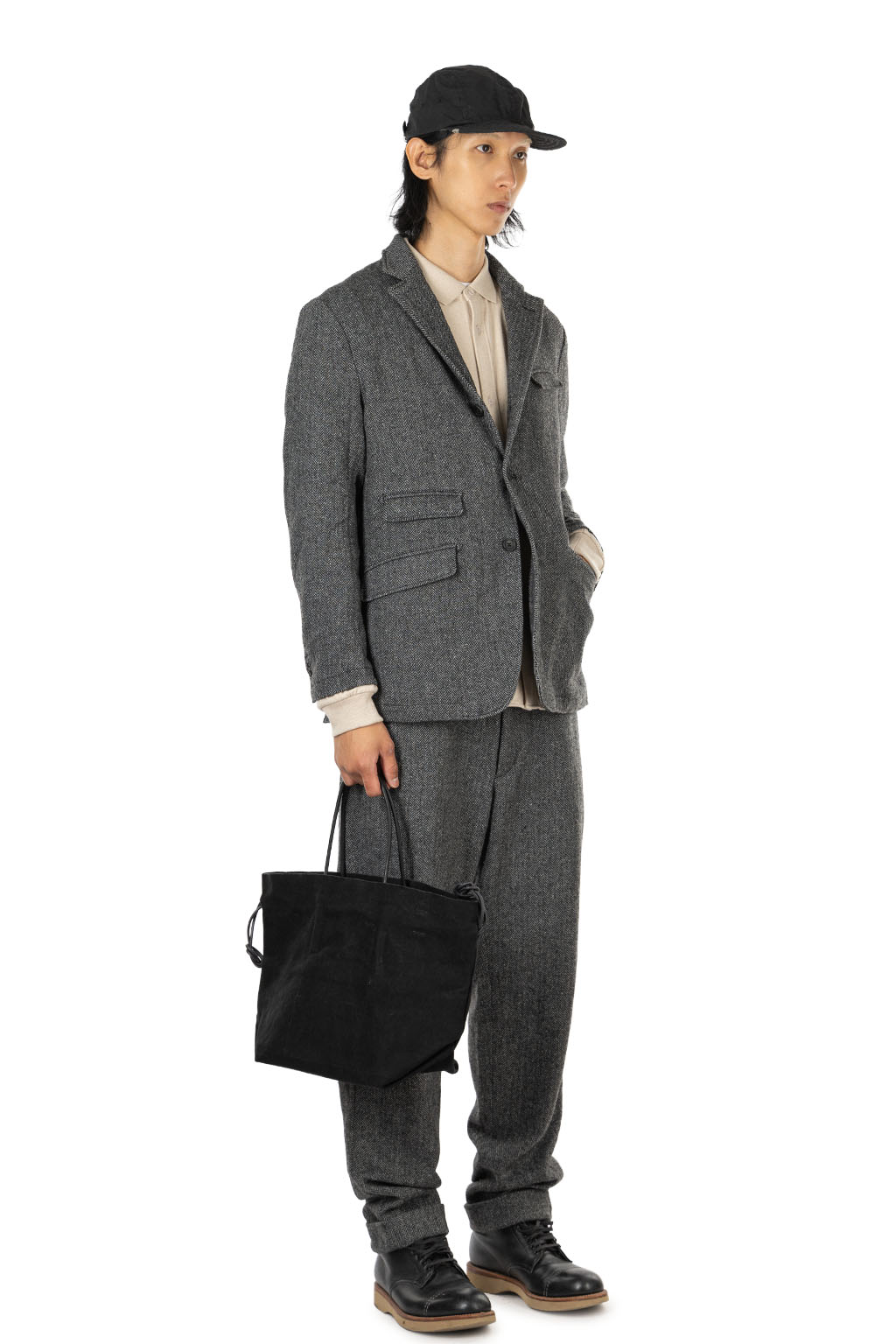 Engineered Garments - Andover Jacket - Grey Poly Wool Herringbone
