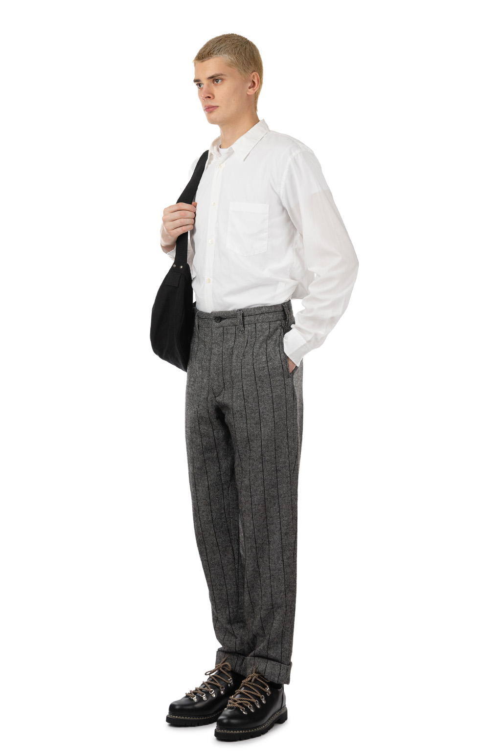 Engineered Garments - Andover Pant - Dk.Grey Wool Striped HB