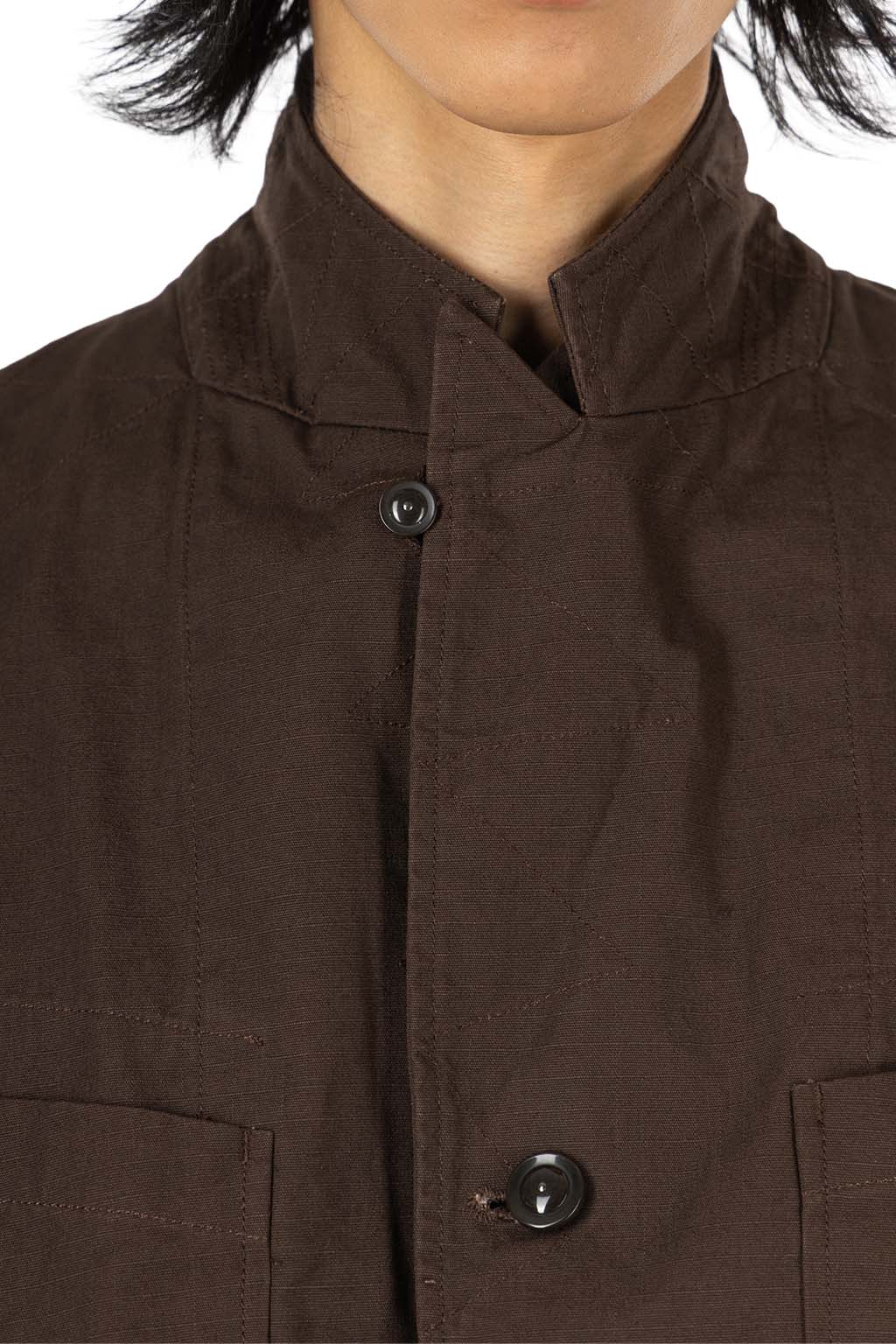 Engineered Garments - Bedford Jacket - DK. Brown Heavyweight Cotton Ripstop