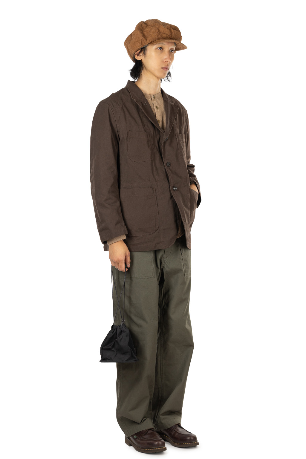 Engineered Garments - Bedford Jacket - DK. Brown Heavyweight Cotton Ripstop