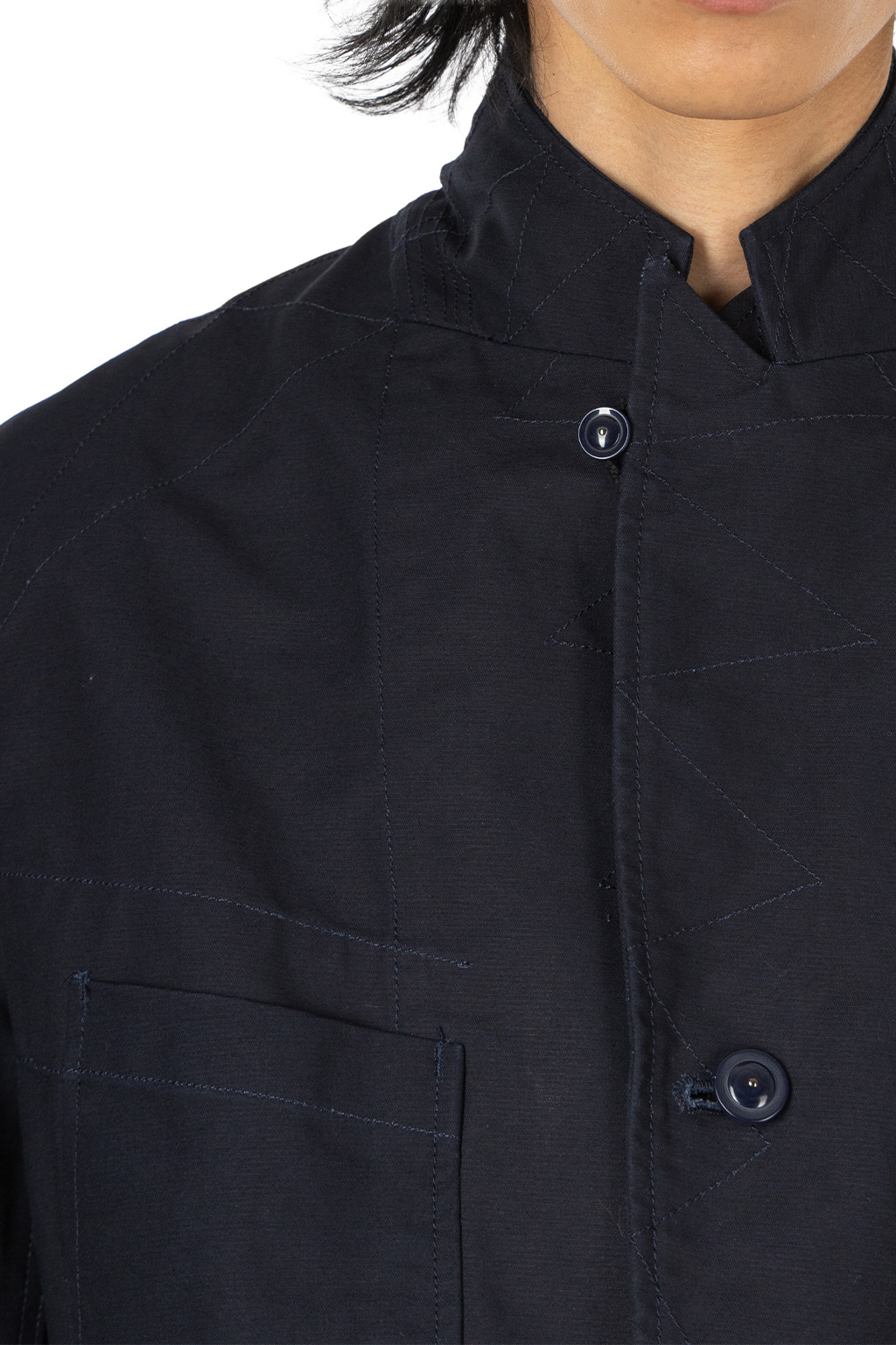 Engineered Garments - Bedford Jacket - Navy Cotton Double Cloth