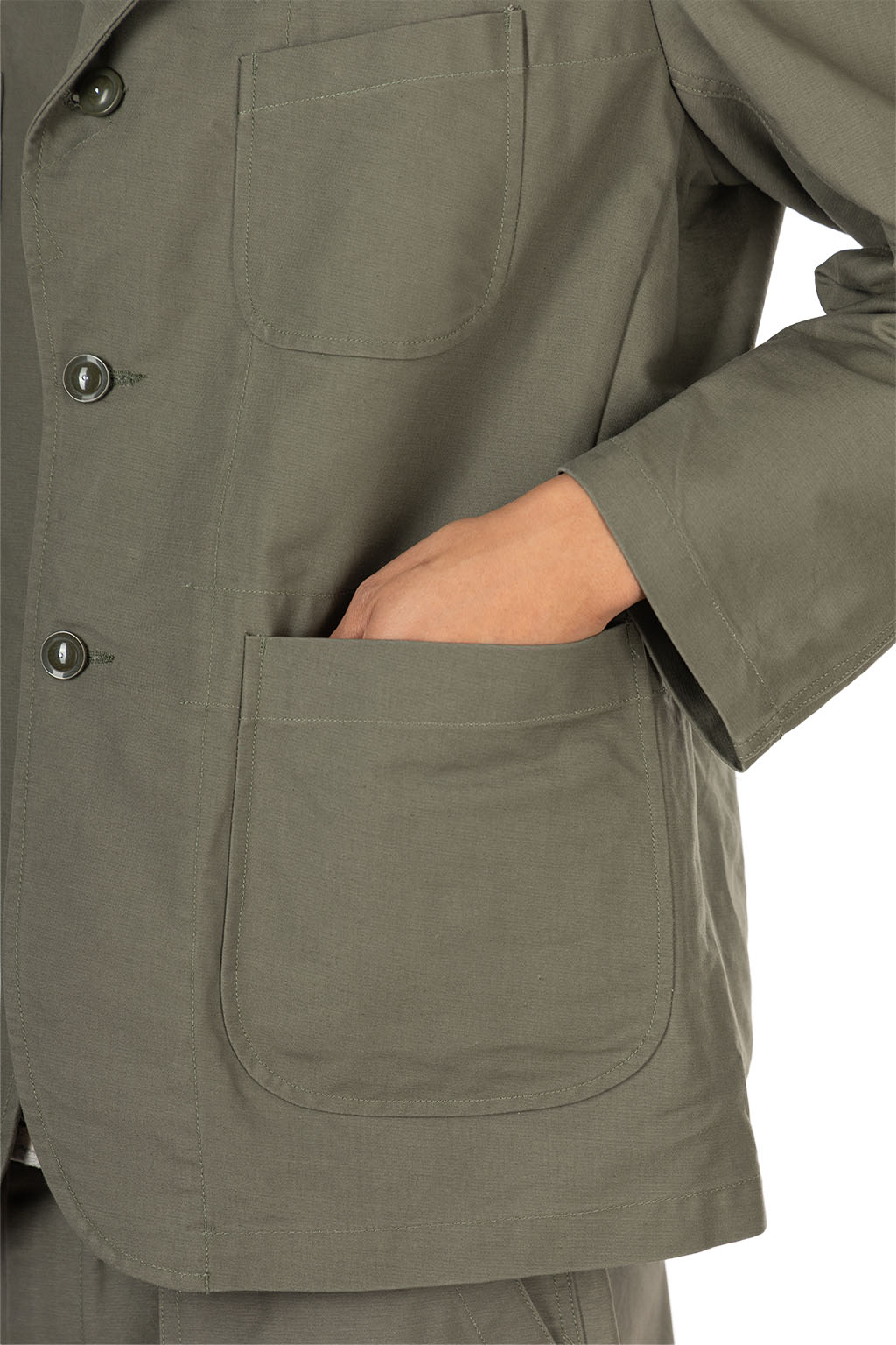 Engineered Garments - Bedford Jacket - Olive Cotton Double Cloth