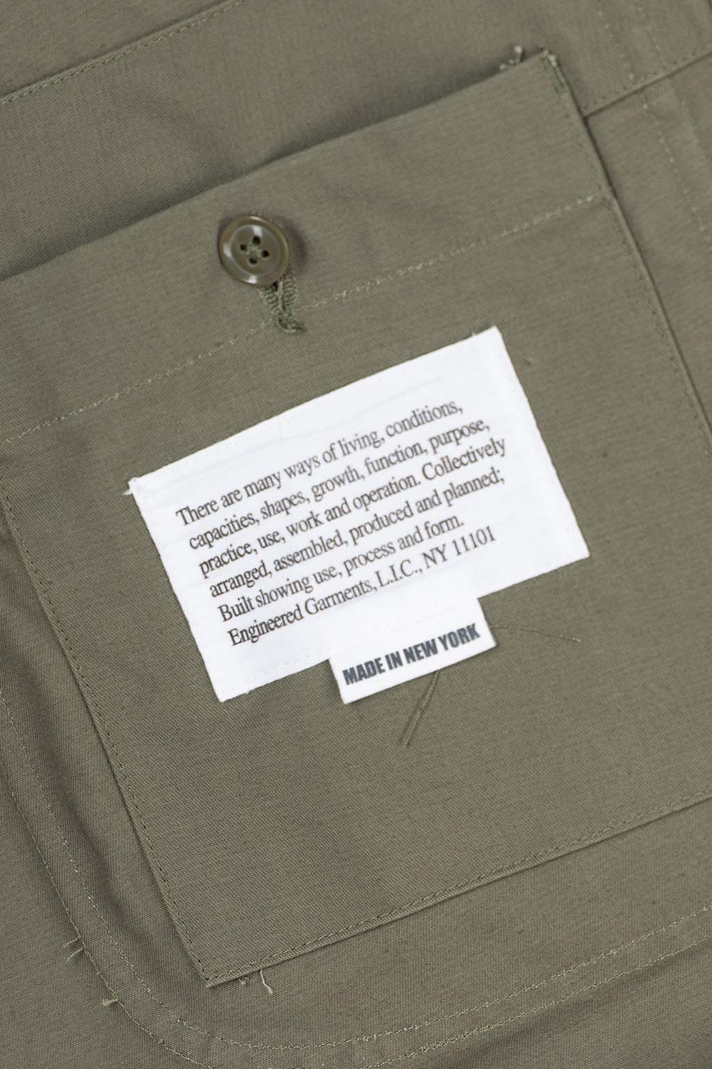 Engineered Garments - Bedford Jacket - Olive Cotton Double Cloth