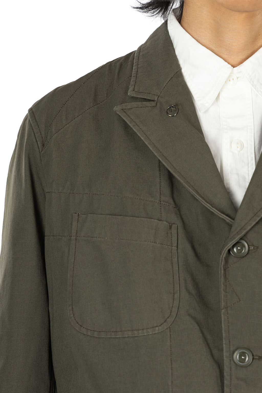 Engineered Garments - Bedford Jacket - Olive Heavyweight Cotton Ripstop