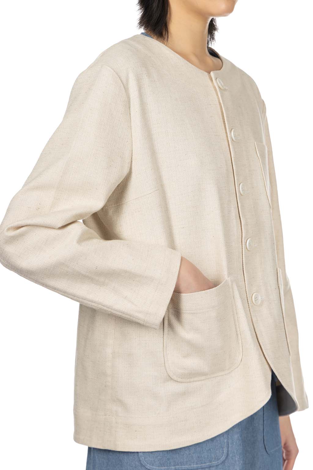 Engineered Garments - Cutaway Jacket - Natural CL Java Cloth