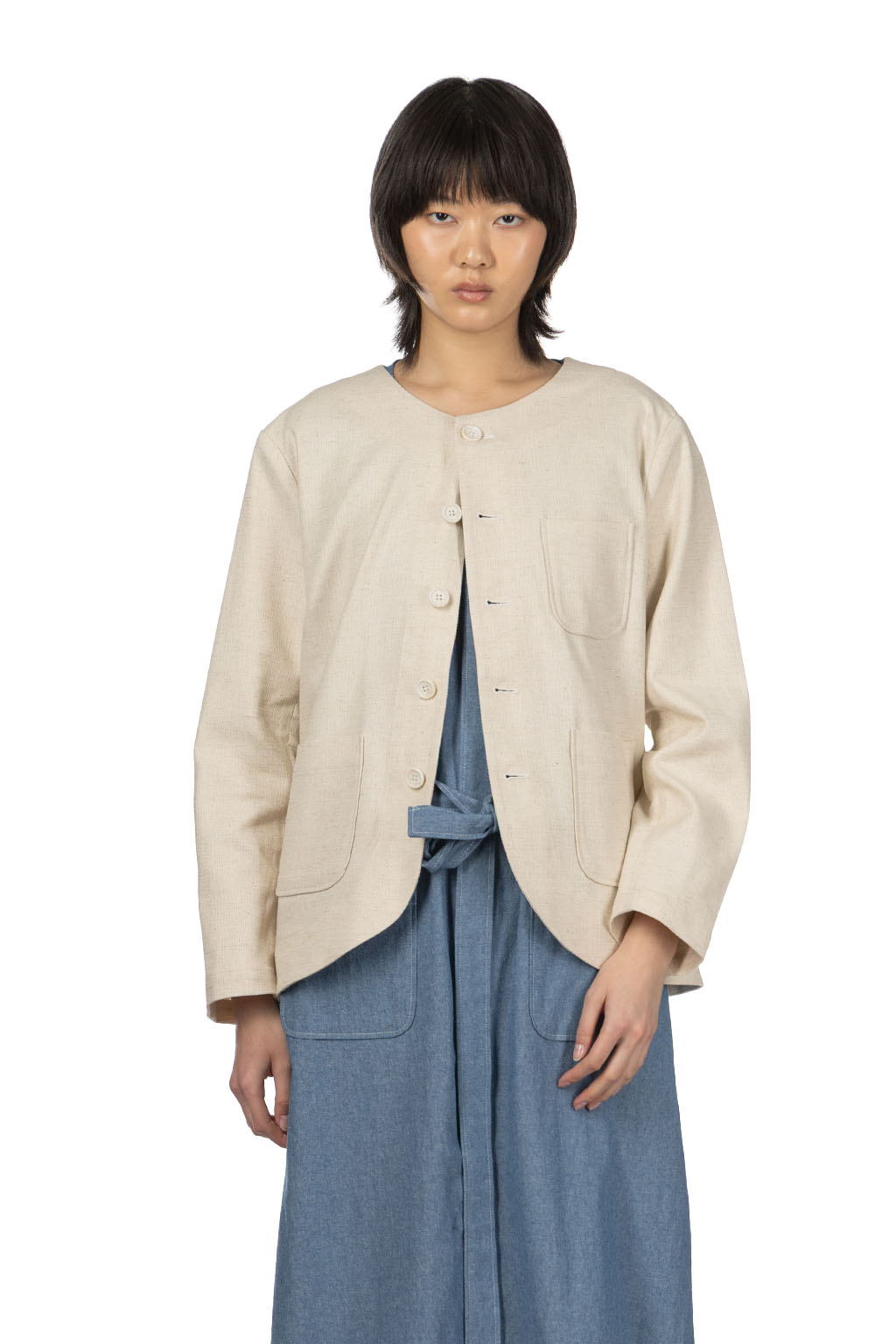 Engineered Garments - Cutaway Jacket - Natural CL Java Cloth