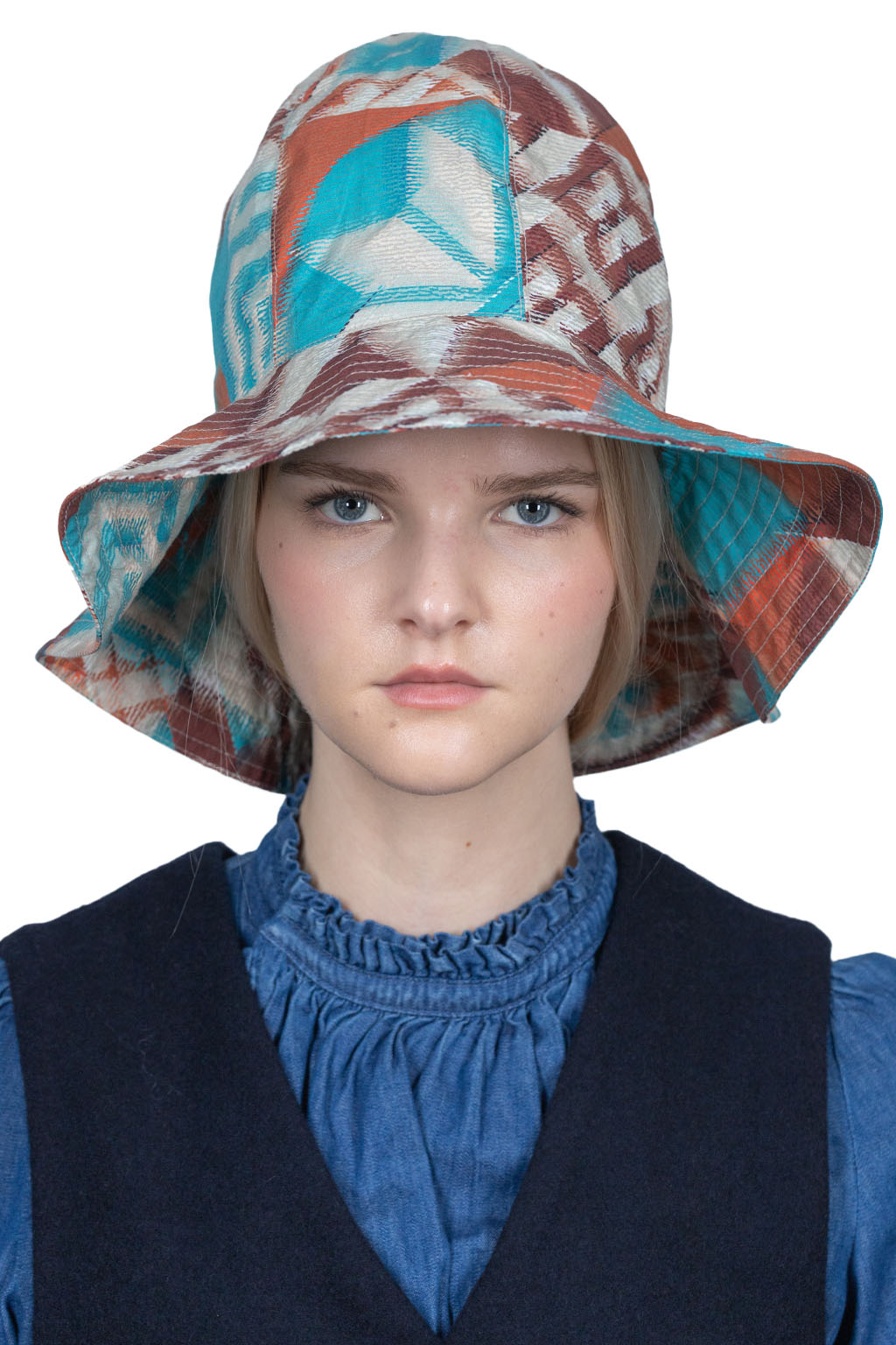 Engineered Garments Dome Hat - Blue Cotton Islamic Tile Print