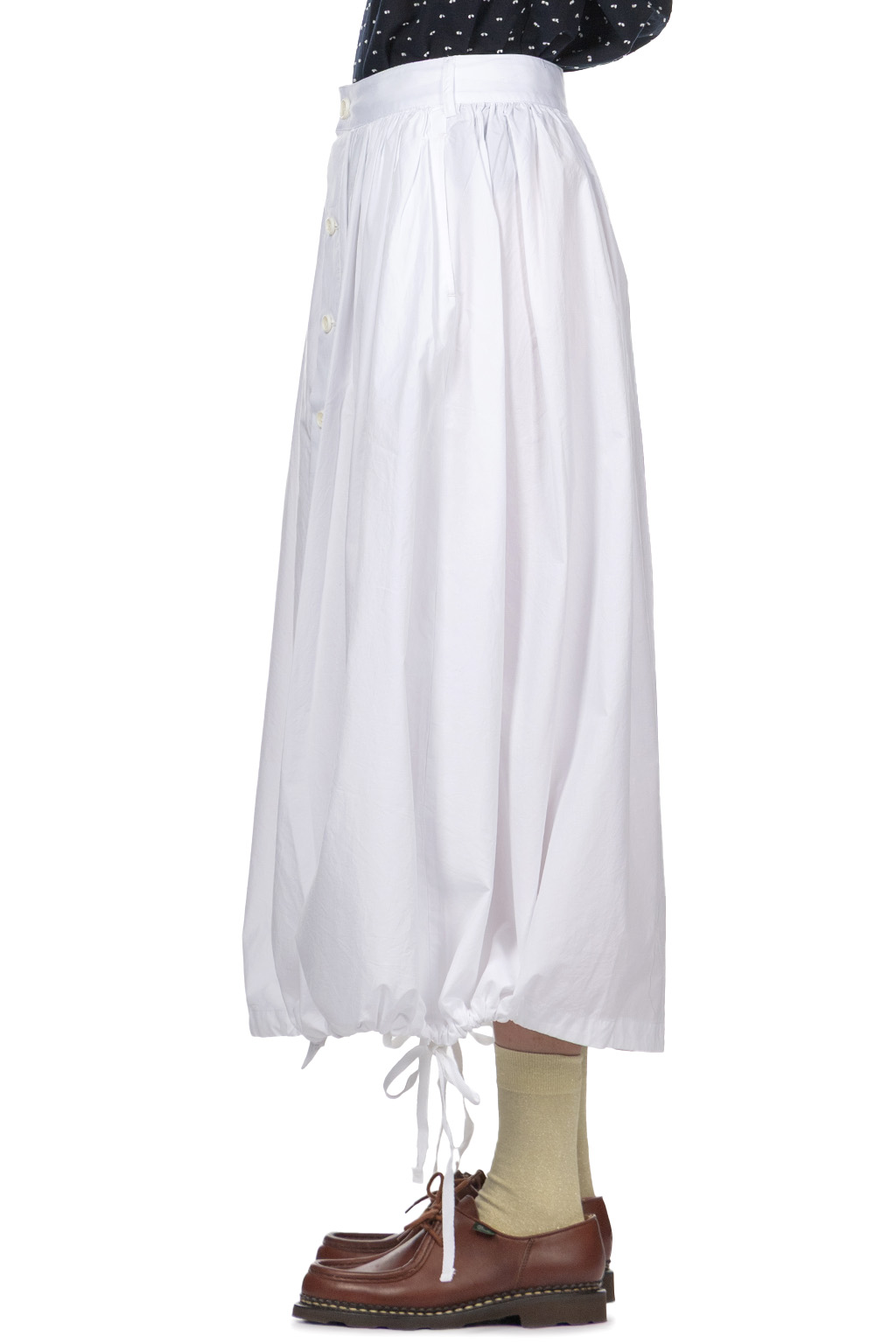 Engineered Garments - Gather Skirt - White 100s 2 Ply Broadcloth