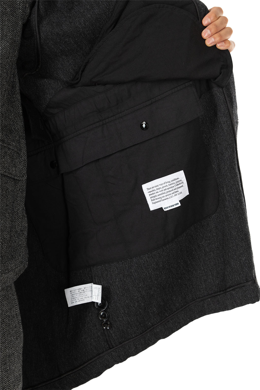 Engineered Garments - Highland Parka - Charcoal Wool Poly Heavy Tweed