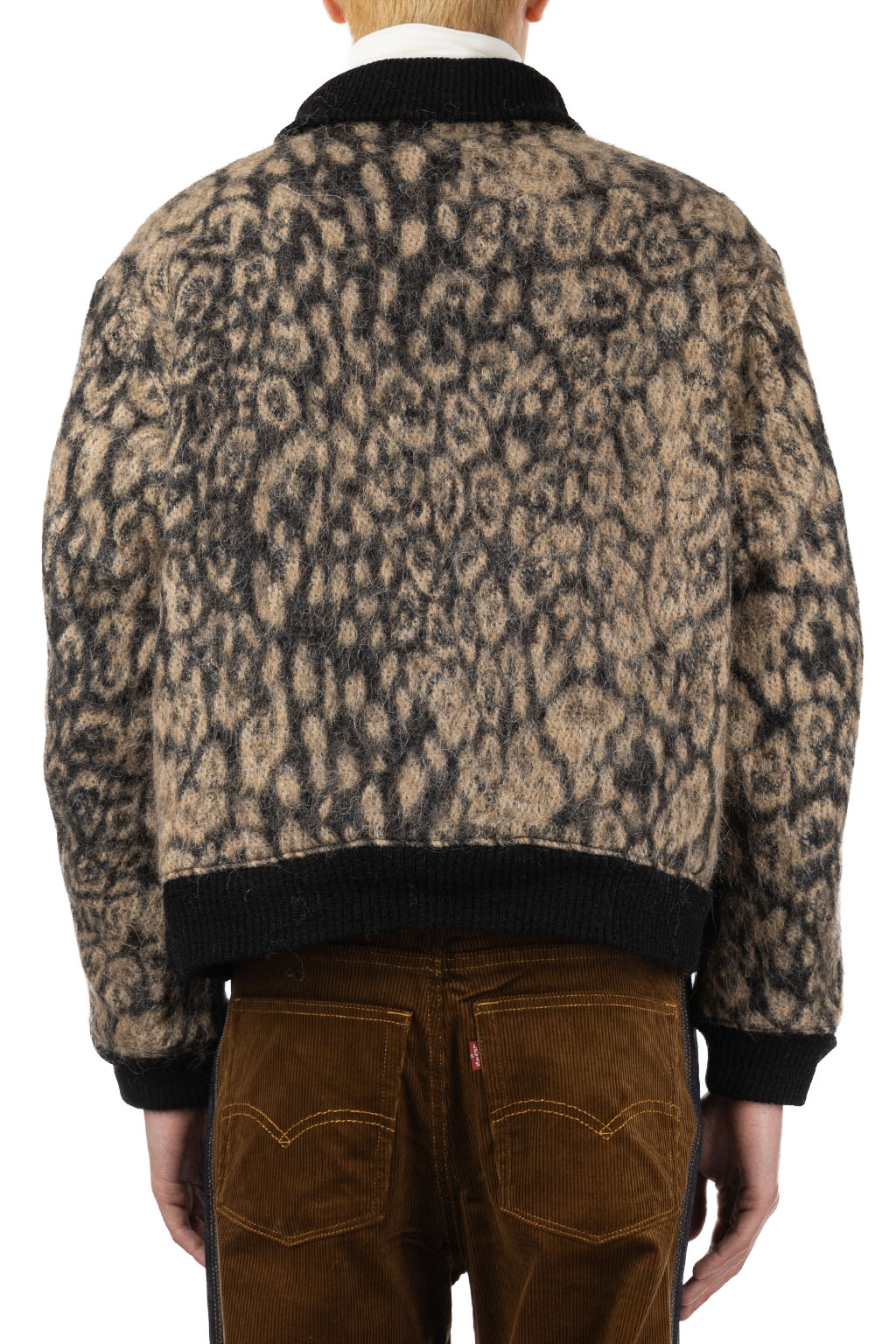 Engineered Garments - LL Jacket - Brown Wool Poly Leopard Jacquard