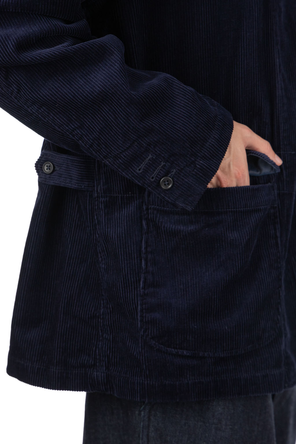 Engineered Garments - Loiter Jacket - A - Dk.Navy 8W Corduroy
