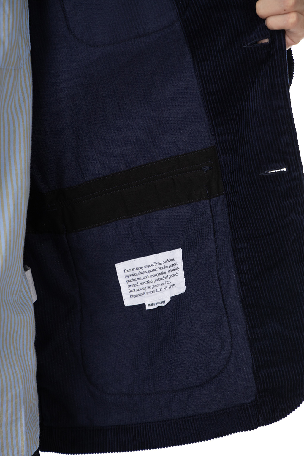 Engineered Garments - Loiter Jacket - A - Dk.Navy 8W Corduroy