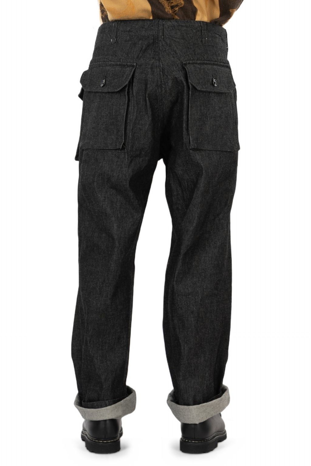 Engineered Garments - Norwegian Army Pant - Black Cotton Cone Denim