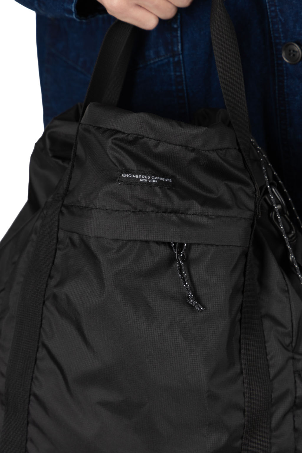 Engineered Garments - UL 3 Way Bag - Black Nylon Micro Ripstop