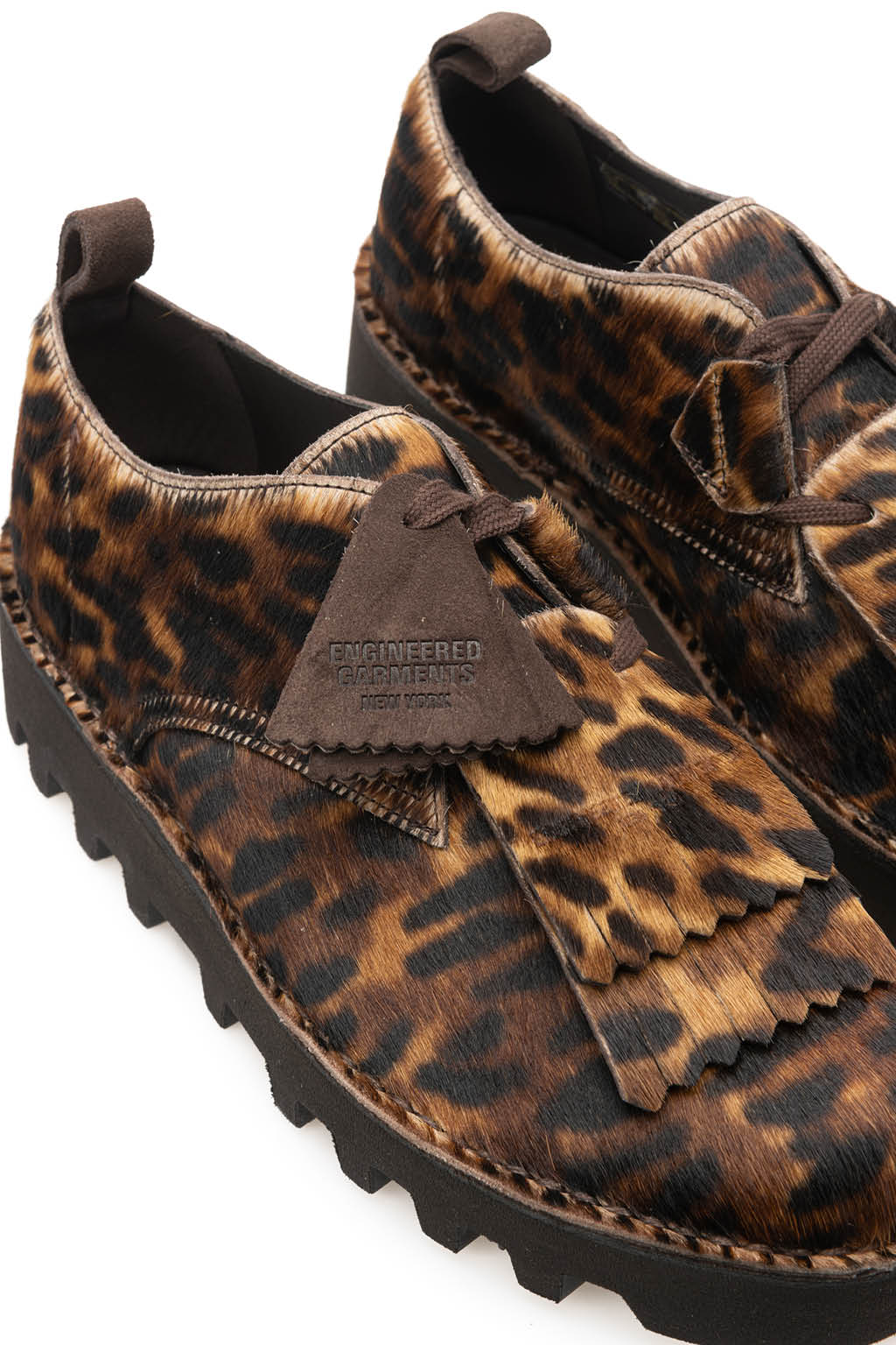 Engineered Garments - Engineered Garments x Clarks - Desert Khan EG - Leopard PRT Pony