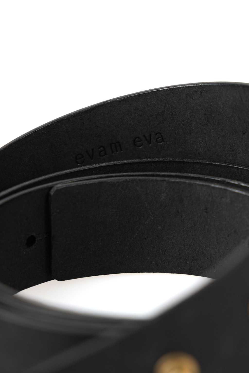 Evam Eva - 30mm Leather Belt - Black