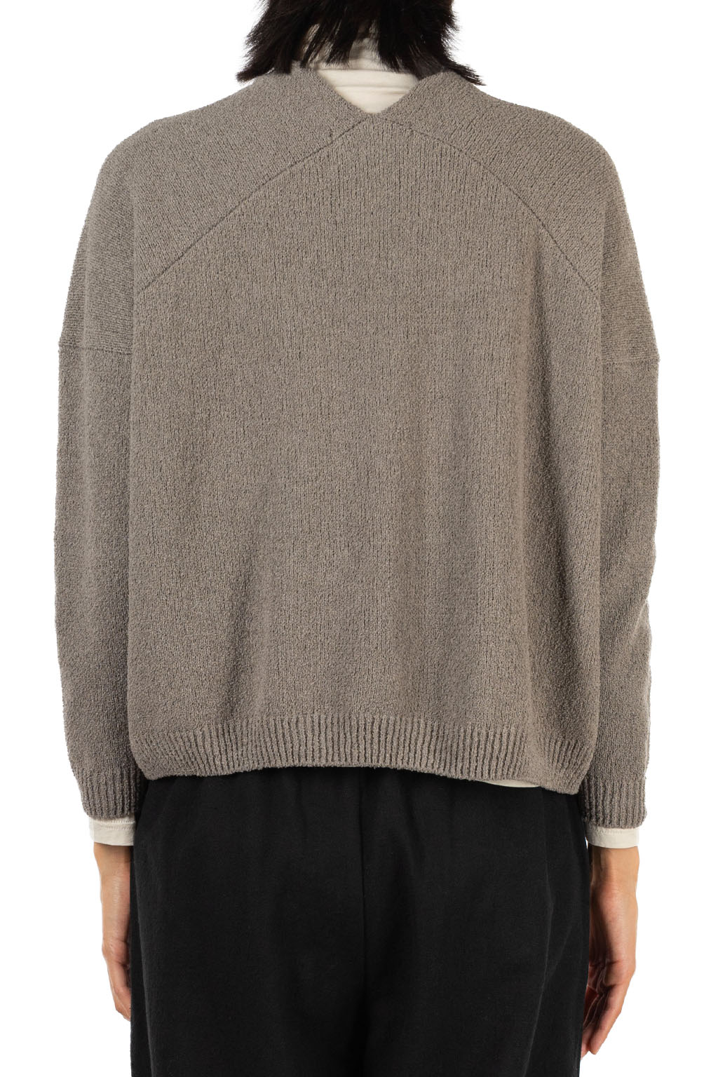 Evam Eva - Cotton Silk Cardigan - Gray