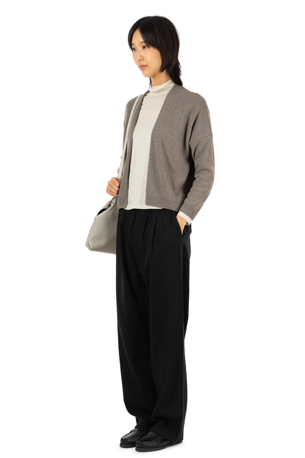 Evam Eva - Cotton Silk Cardigan - Gray