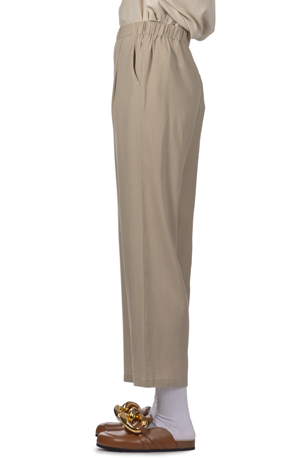 Evam Eva - Cotton Wide Pants - Sage