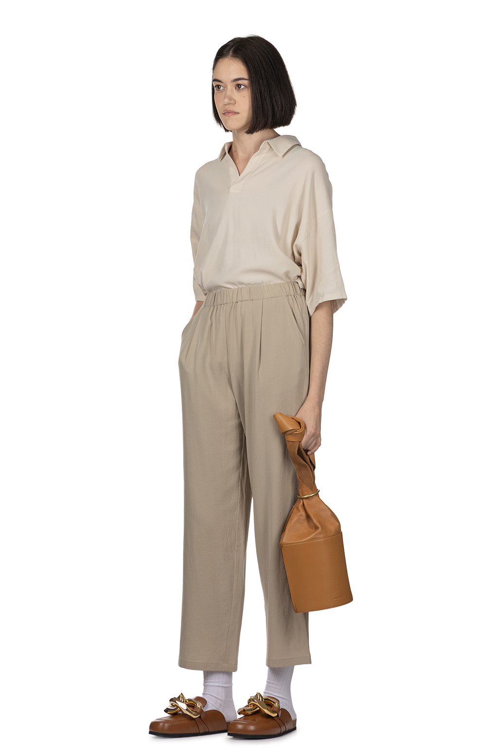 Evam Eva - Cotton Wide Pants - Sage