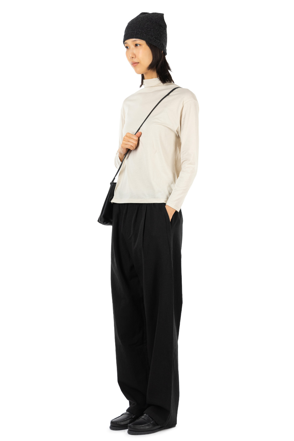 Evam Eva - Cut & Sew Turtleneck - Ecru