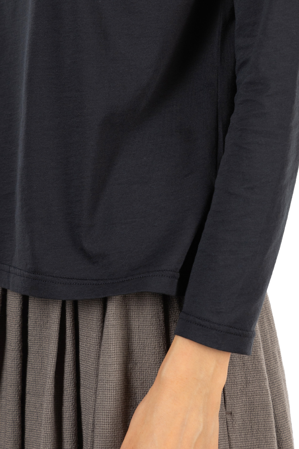Evam Eva - Cut & Sew Turtleneck - Sumi