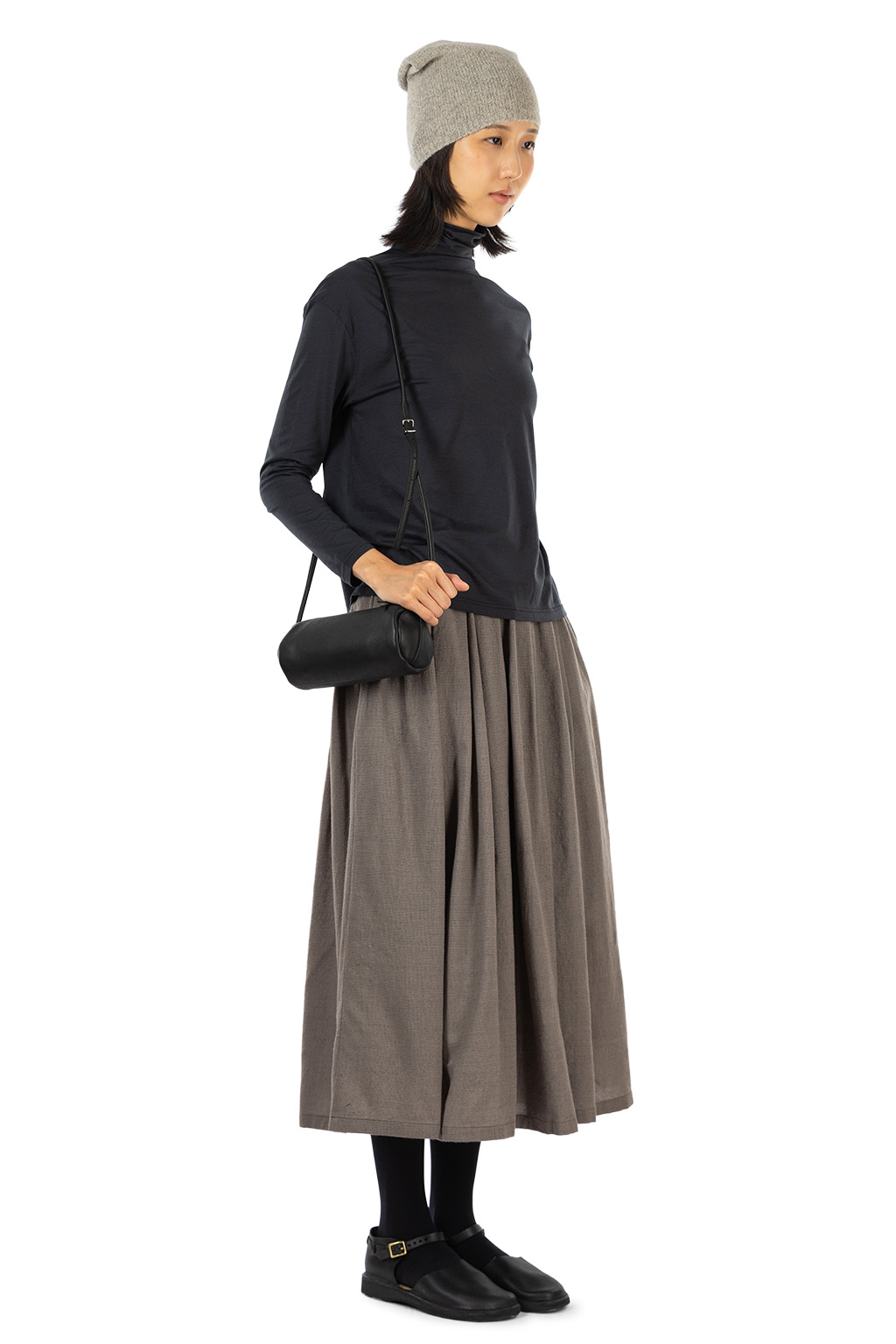 Evam Eva - Cut & Sew Turtleneck - Sumi