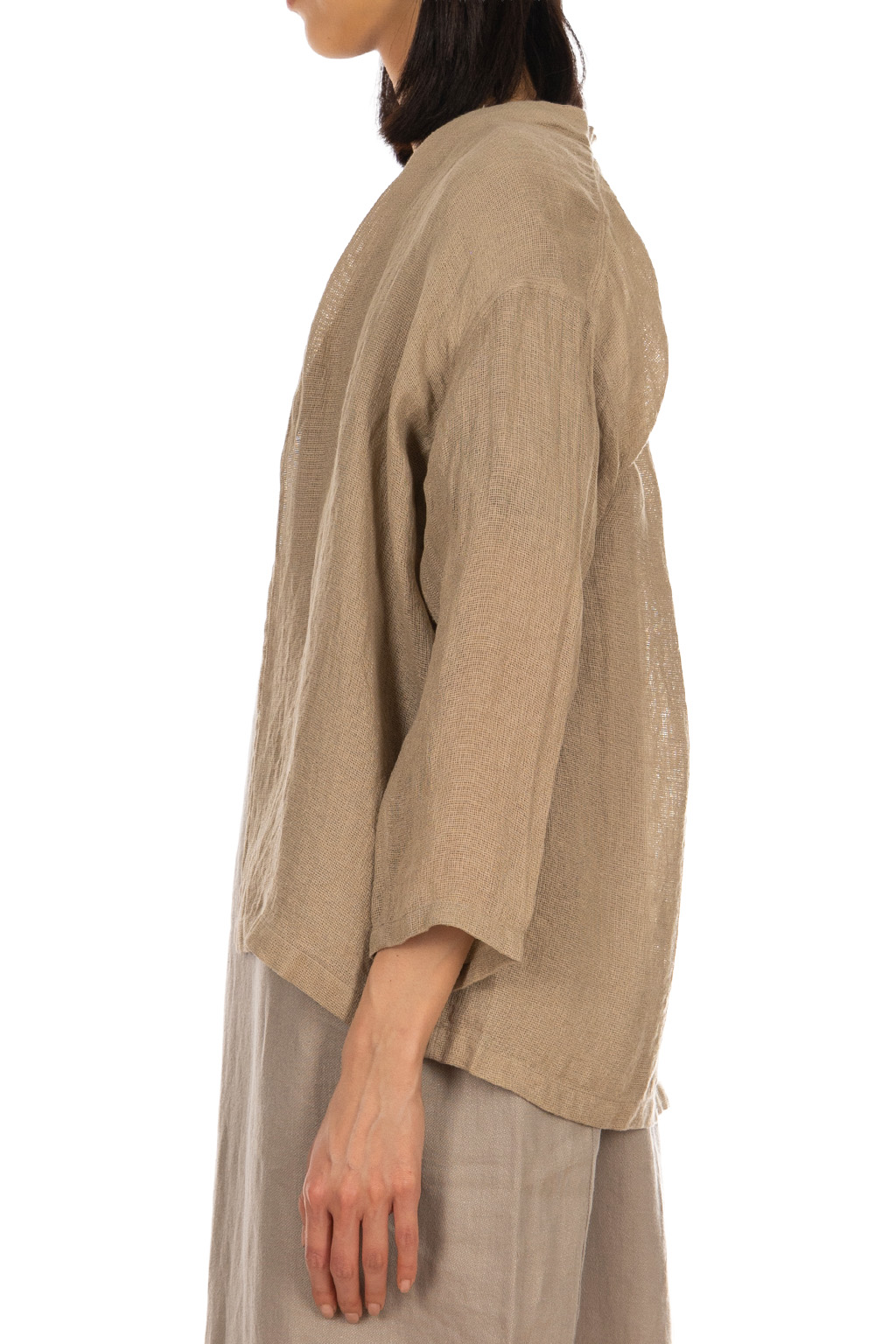 Evam Eva - Linen Cardigan - Amber