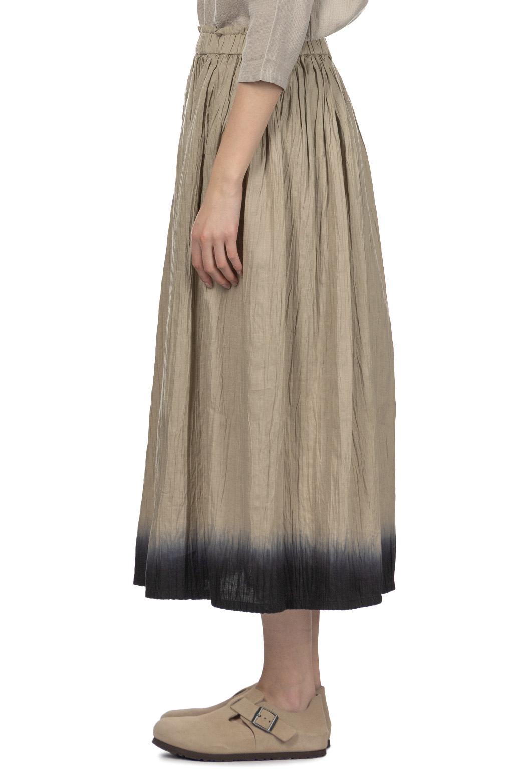 Evam Eva - Iinen Gradation Skirt - Grege