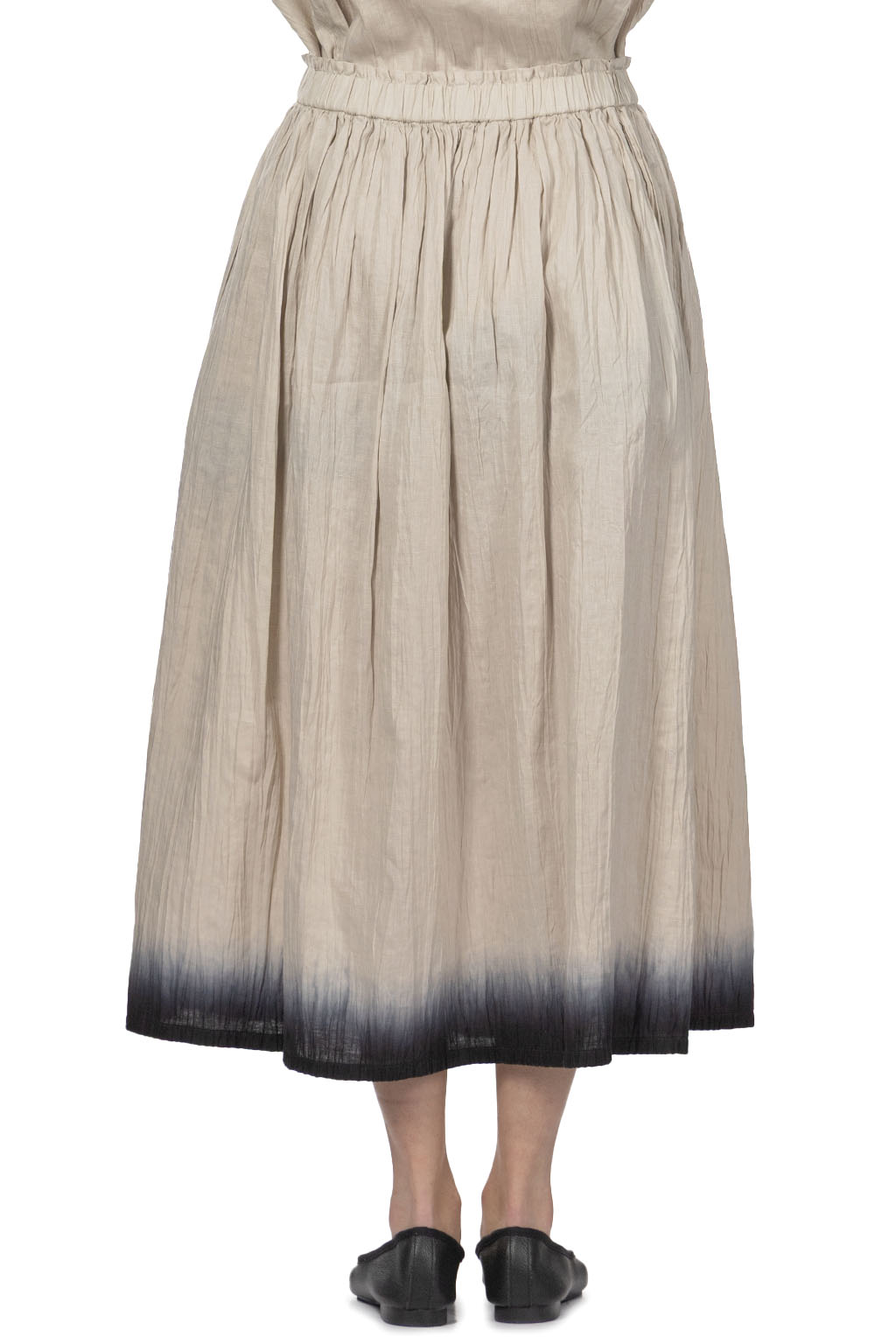Evam Eva - Iinen Gradation Skirt - Smoke White